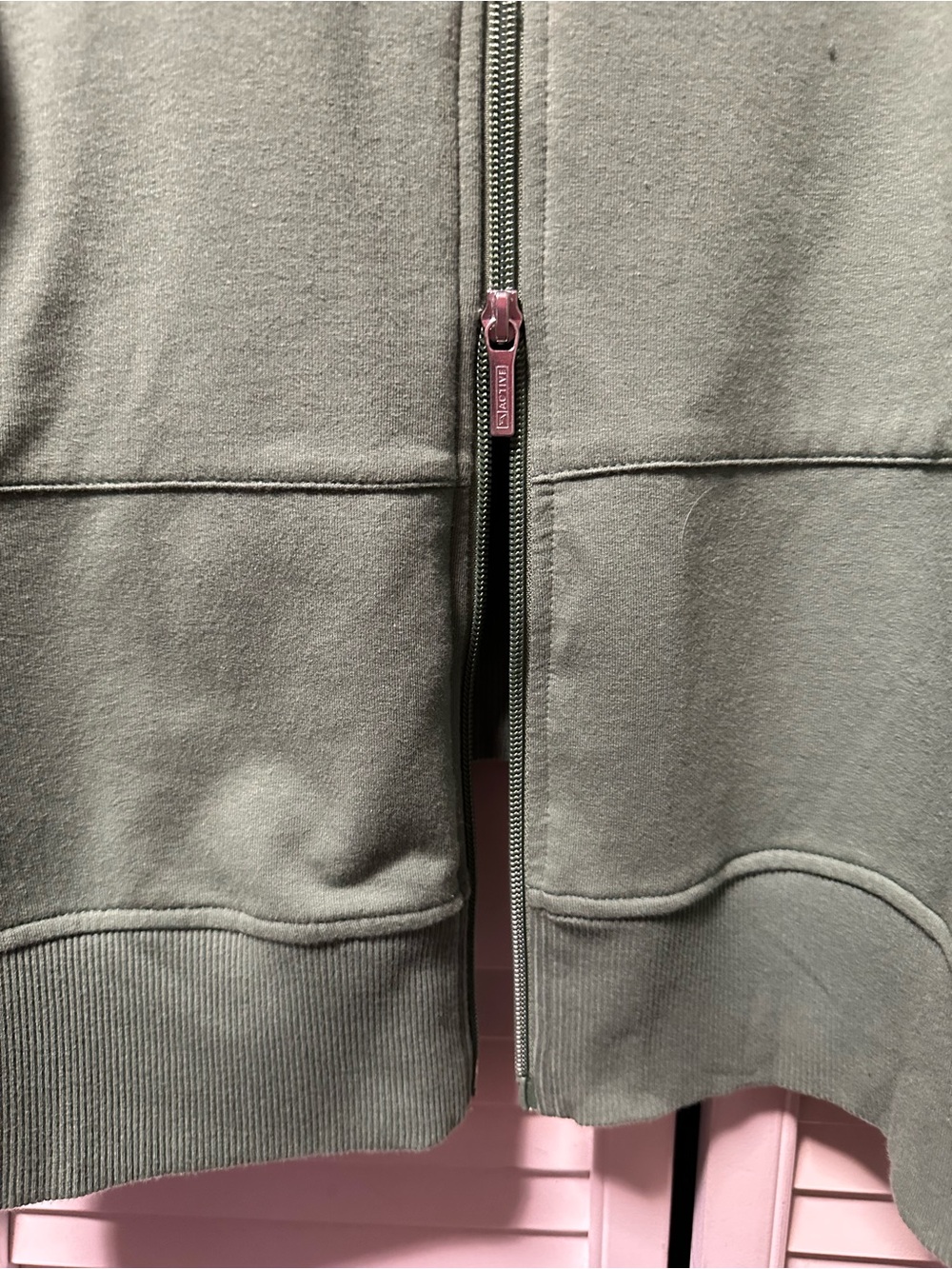 Denim & Co Long French Terry Stadium Hoodie - Picture 4 of 6